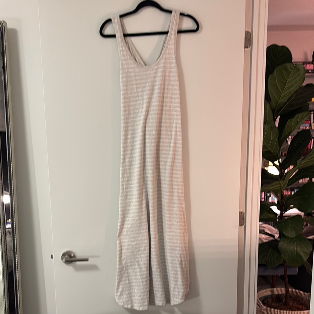 Striped Sleeveless Maxi Dress